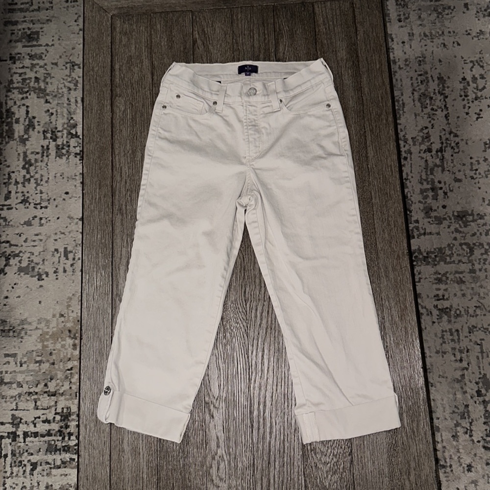 NYDJ Lyris stone beige crop pants
